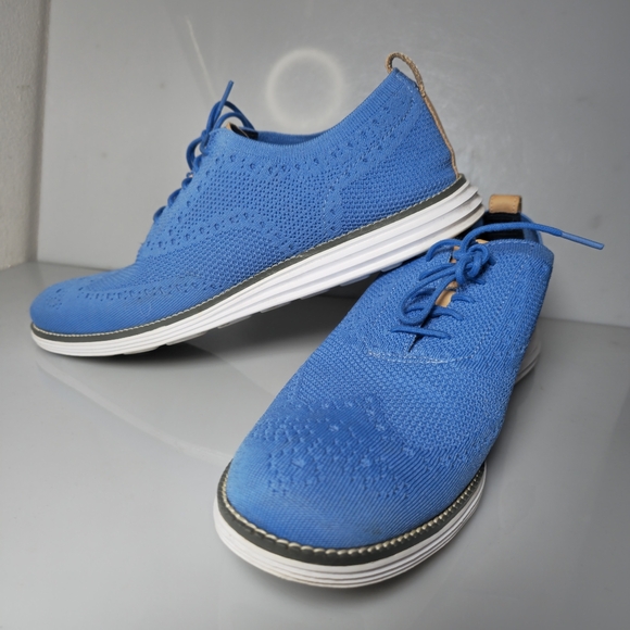 Cole Haan ØriginalGrand Stitchlite Wingtip Oxford  Pacific Blue Men's Size 13M - Picture 17 of 17